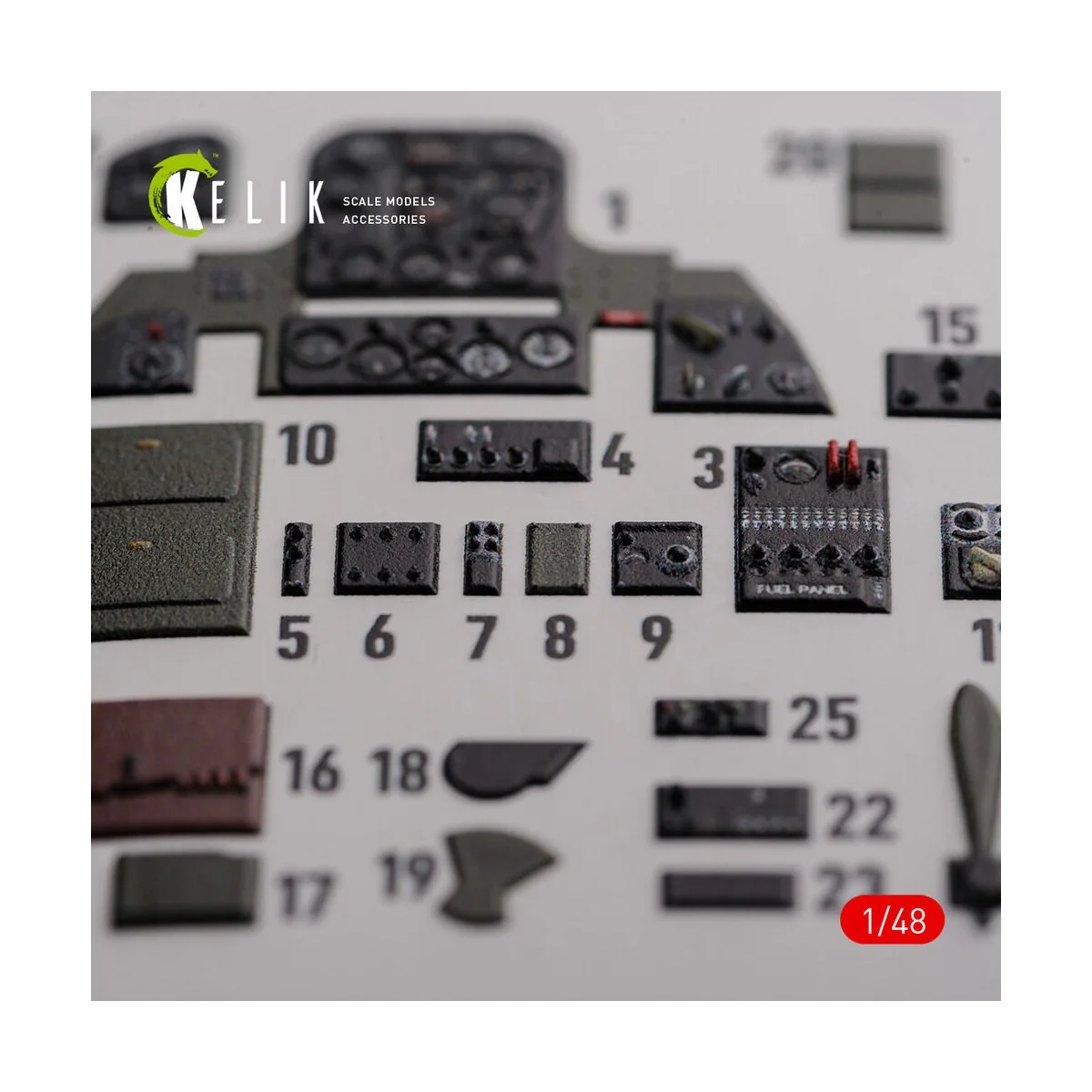 SBD-2 Dauntless interior 3D decals for Academy kit, 1/48 - Kelik K4...