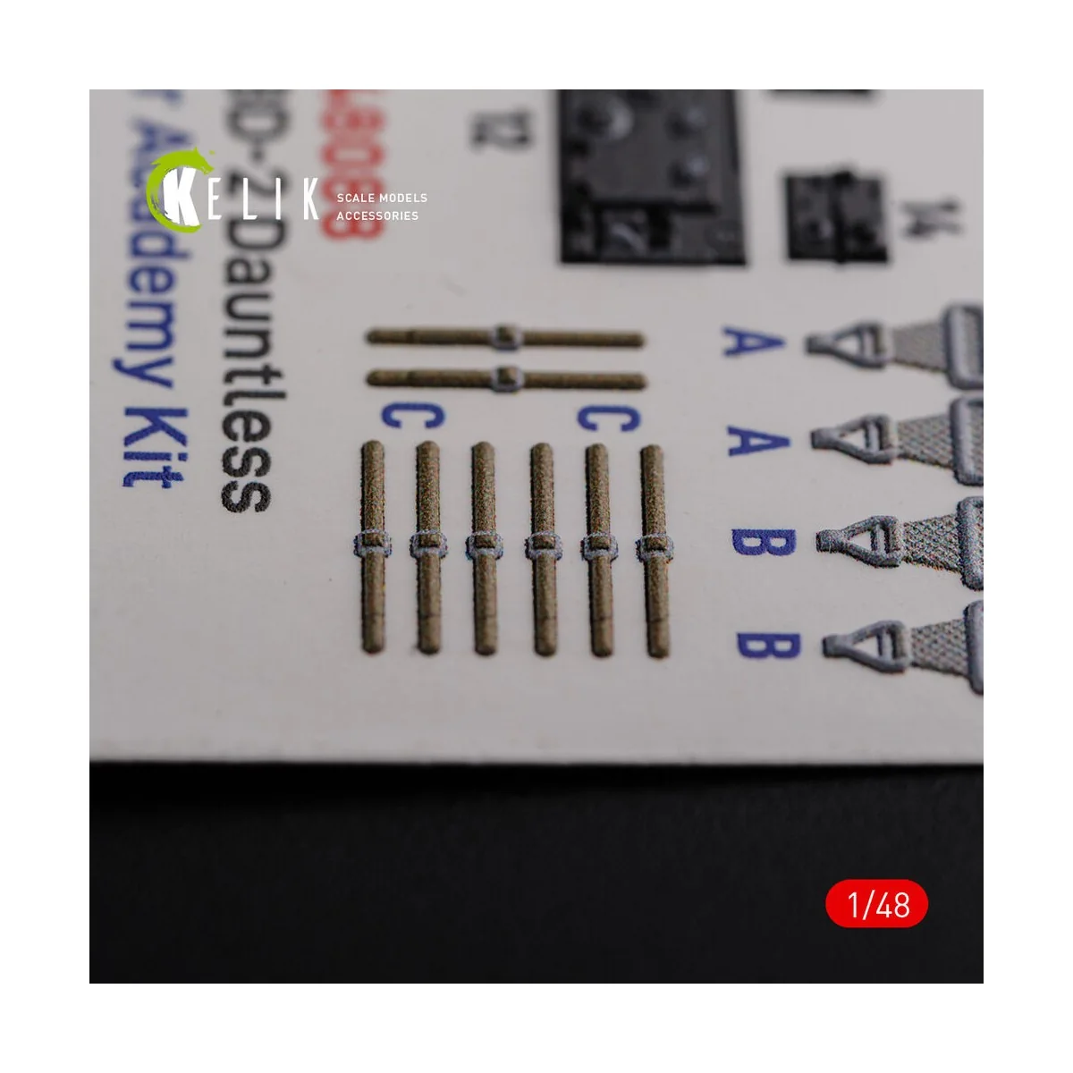 SBD-2 Dauntless interior 3D decals for Academy kit, 1/48 - Kelik K4...