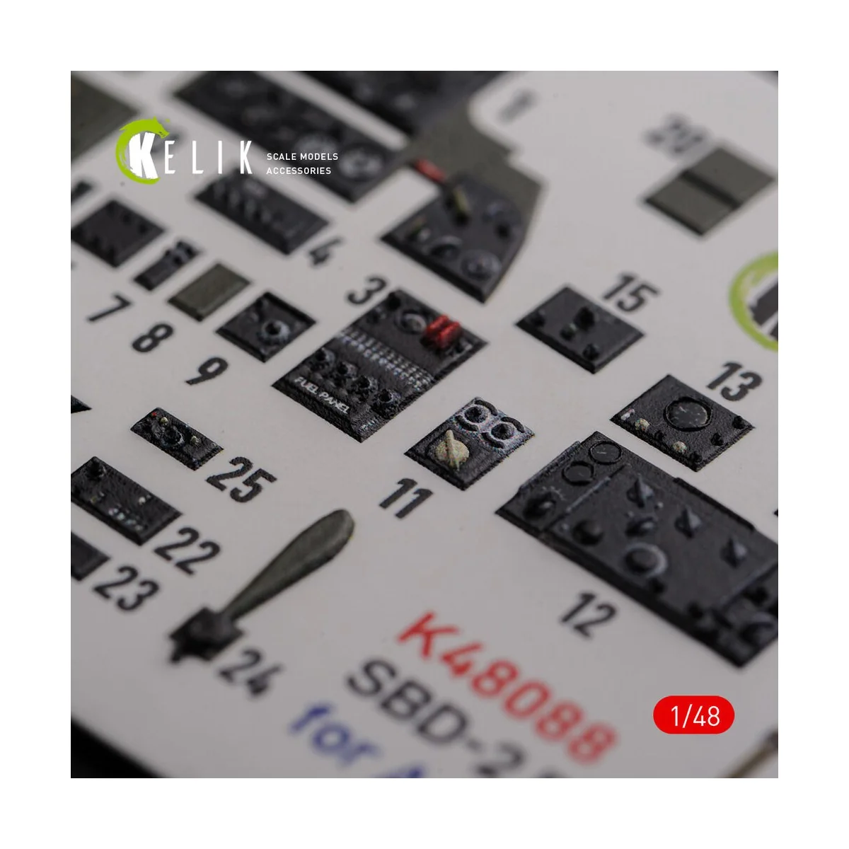 SBD-2 Dauntless interior 3D decals for Academy kit, 1/48 - Kelik K4...