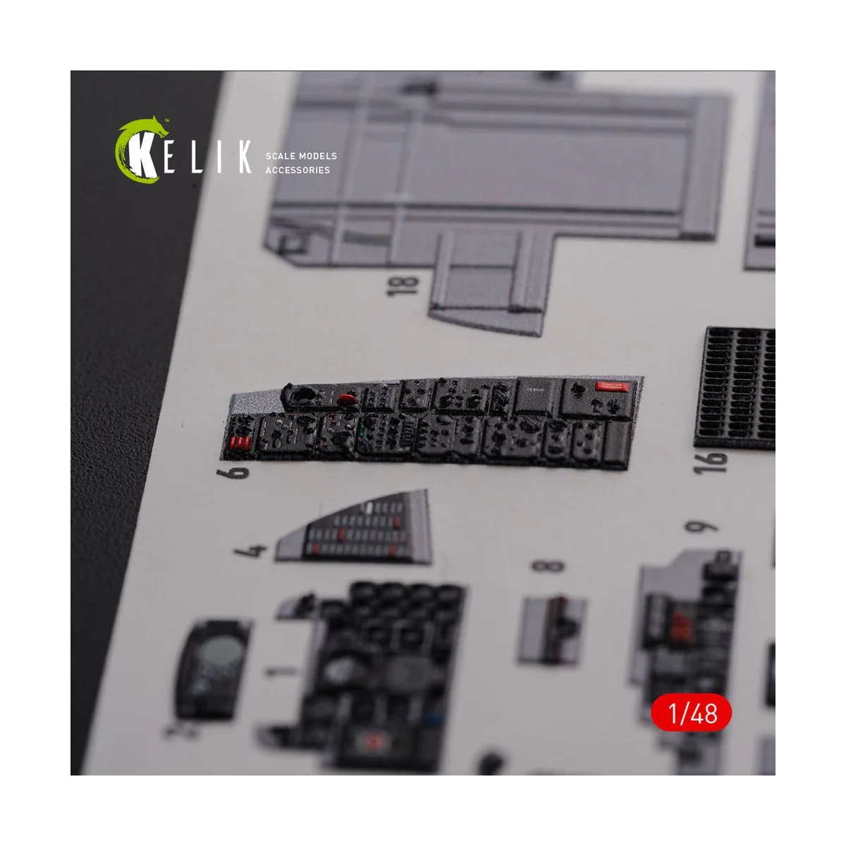 F-4J Phantom II interior 3D decals for Academy kit, 1/48 - Kelik K4...
