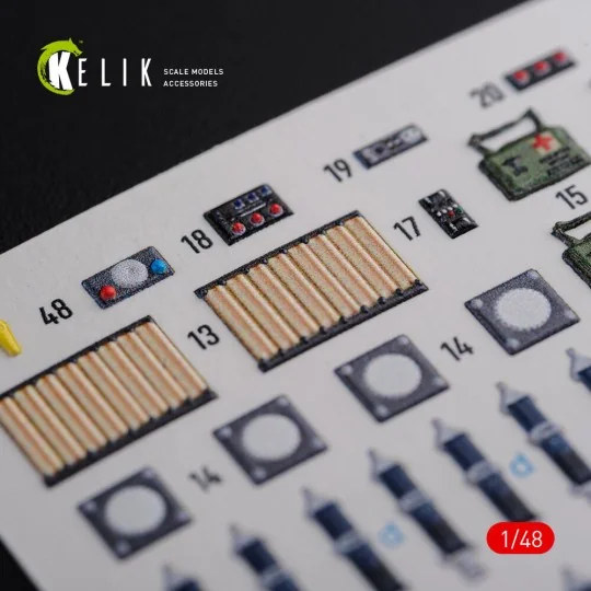 CH-47F interior 3D decals for Italeri kit, 1/48 - Kelik K48093