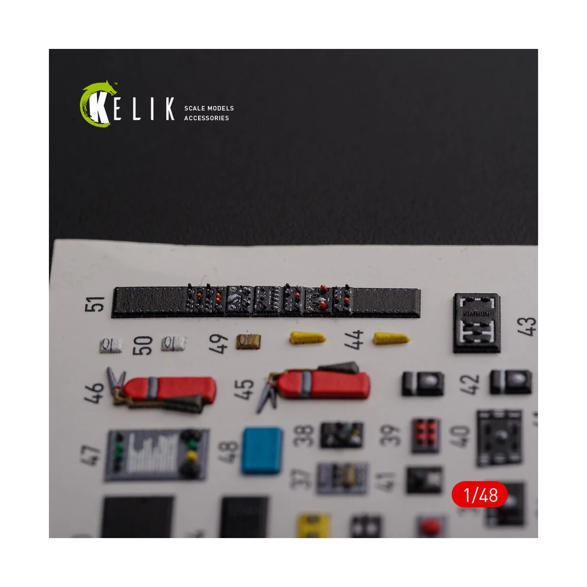 CH-46E Cargo compartment interior 3D decals for Academy kit, 1/48 -...