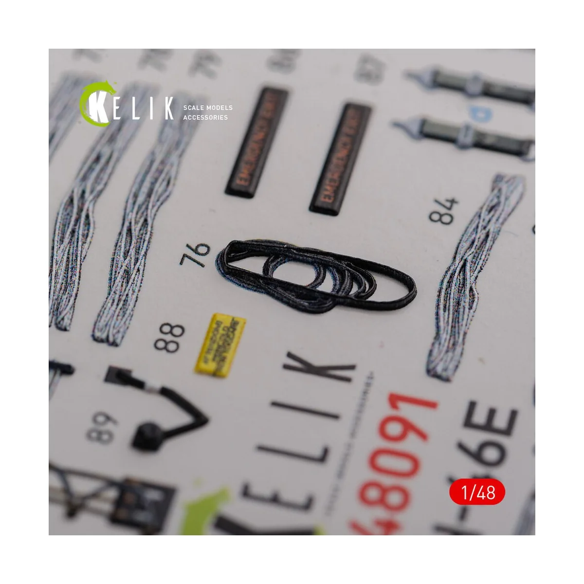 CH-46E Cargo compartment interior 3D decals for Academy kit, 1/48 -...