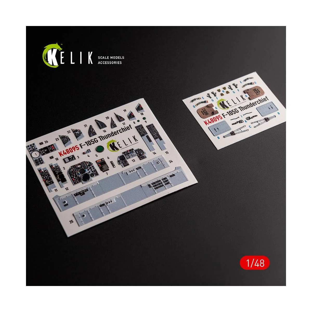 F-105G Thunderchief - interior 3D decals for HobbyBoss kit, 1/48 - ...