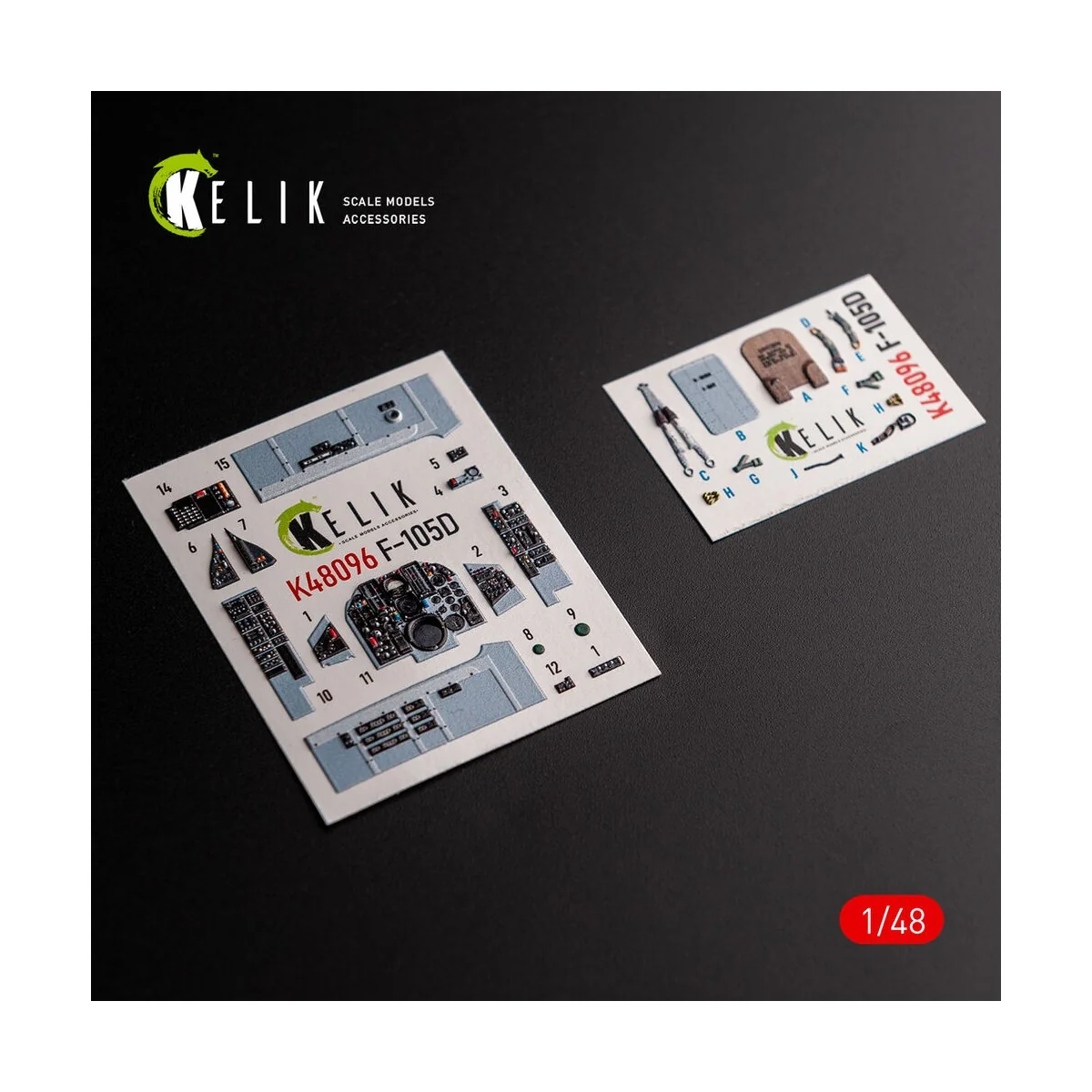 F-105D Thunderchief - interior 3D decals for HobbyBoss kit, 1/48 - ...