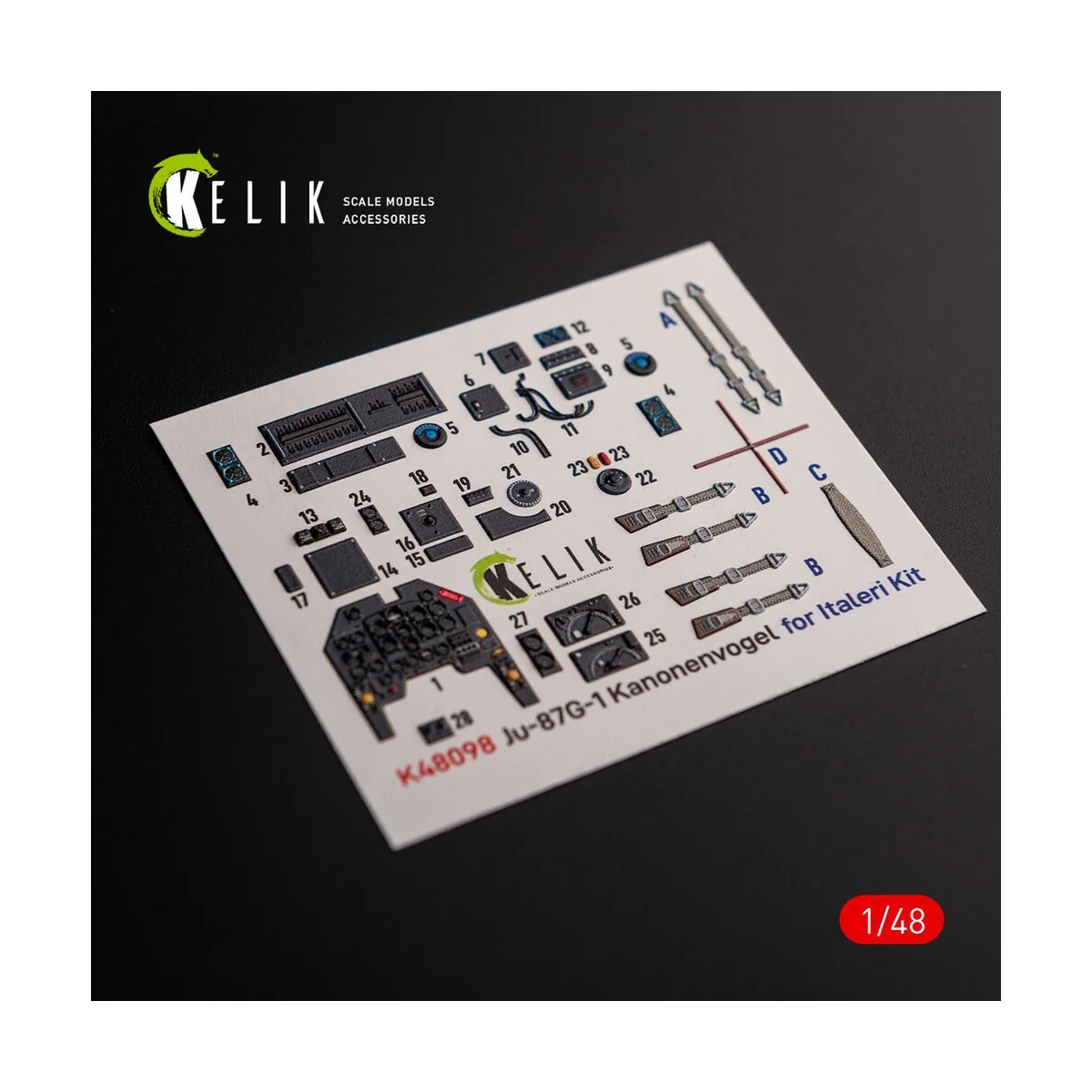 Ju-87G-1 Kanonenvogel - interior 3D decals for Italeri kit, 1/48 - ...