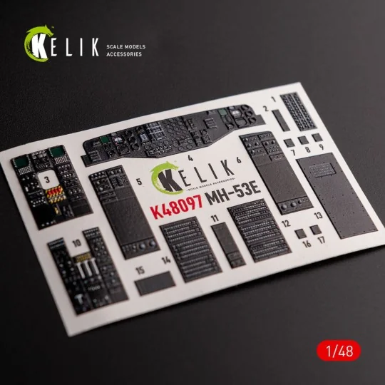 MH-53 Sea Dragon - interior 3D decals for Academy kit, 1/48 - Kelik...