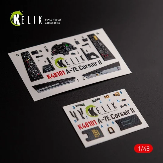 A-7E Corsair II- interior 3D decals for HobbyBoss kit, 1/48 - Kelik...