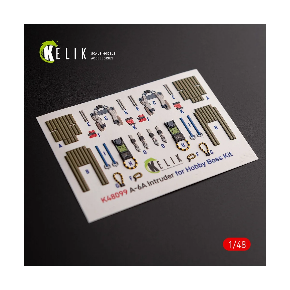 A-6A Intruder - interior 3D decals for HobbyBoss kit, 1/48 - Kelik ...