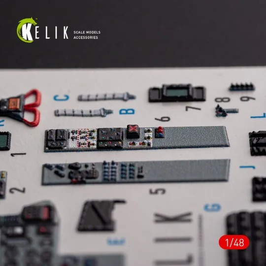 Mig-29AS - interior 3D decals for Academy kit, 1/48 - Kelik K48102