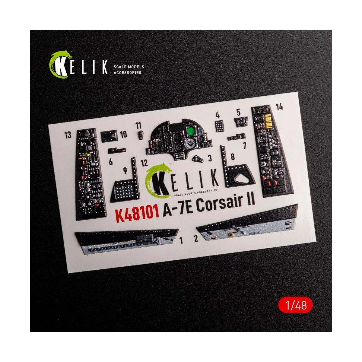 A-7E Corsair II- interior 3D decals for HobbyBoss kit, 1/48 - Kelik...