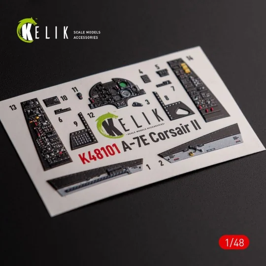 A-7E Corsair II- interior 3D decals for HobbyBoss kit, 1/48 - Kelik...