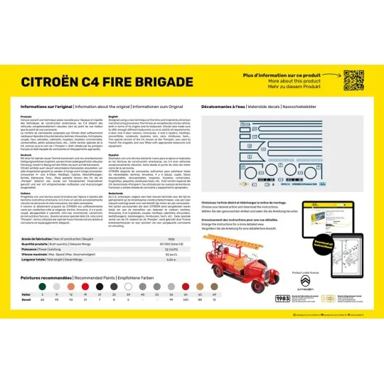 STARTER KIT Citroen C4 Fire Brigade - Heller 56733