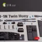 UH-1N Twin Huey - interior 3D decals for Zimi Model/KittyHawk kit, ...