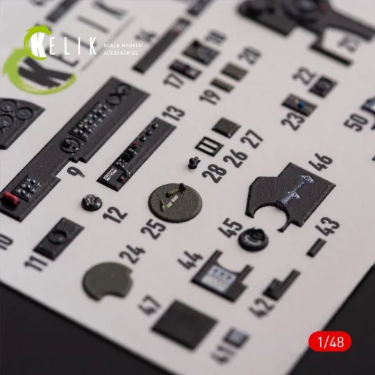 ?-38F Lightning - interior 3D decals for Academy kit, 1/48 - Kelik ...