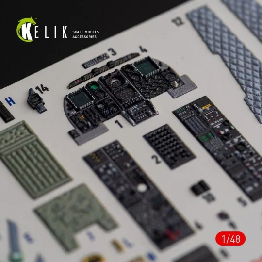 A-10C Thunderbolt II interior 3D decals for Italeri kit, 1/48 - Kel...