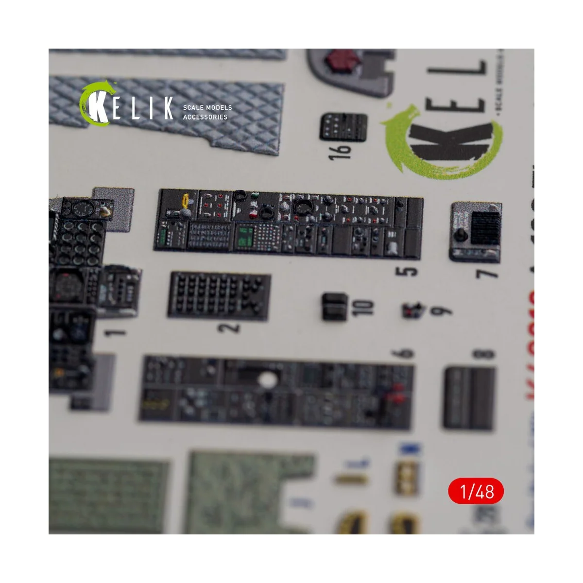 A-10C Thunderbolt II interior 3D decals for Italeri kit, 1/48 - Kel...
