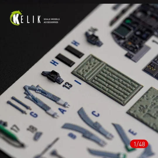 A-10C Thunderbolt II interior 3D decals for Italeri kit, 1/48 - Kel...
