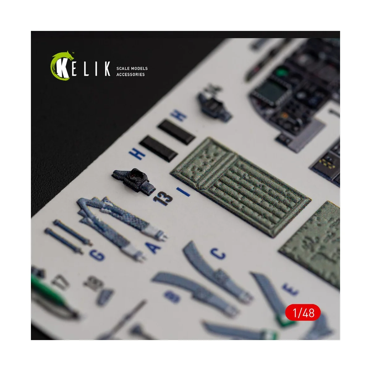 A-10C Thunderbolt II interior 3D decals for Italeri kit, 1/48 - Kel...