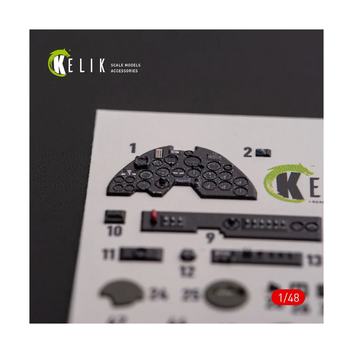 ?-38F Lightning - interior 3D decals for Academy kit, 1/48 - Kelik ...