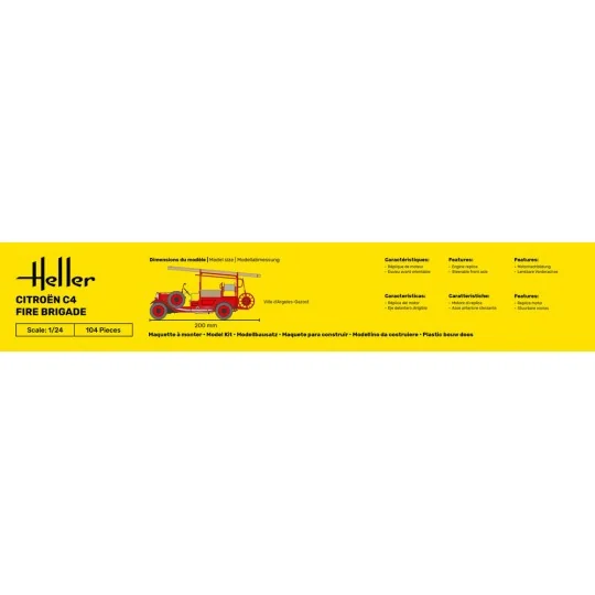 STARTER KIT Citroen C4 Fire Brigade - Heller 56733
