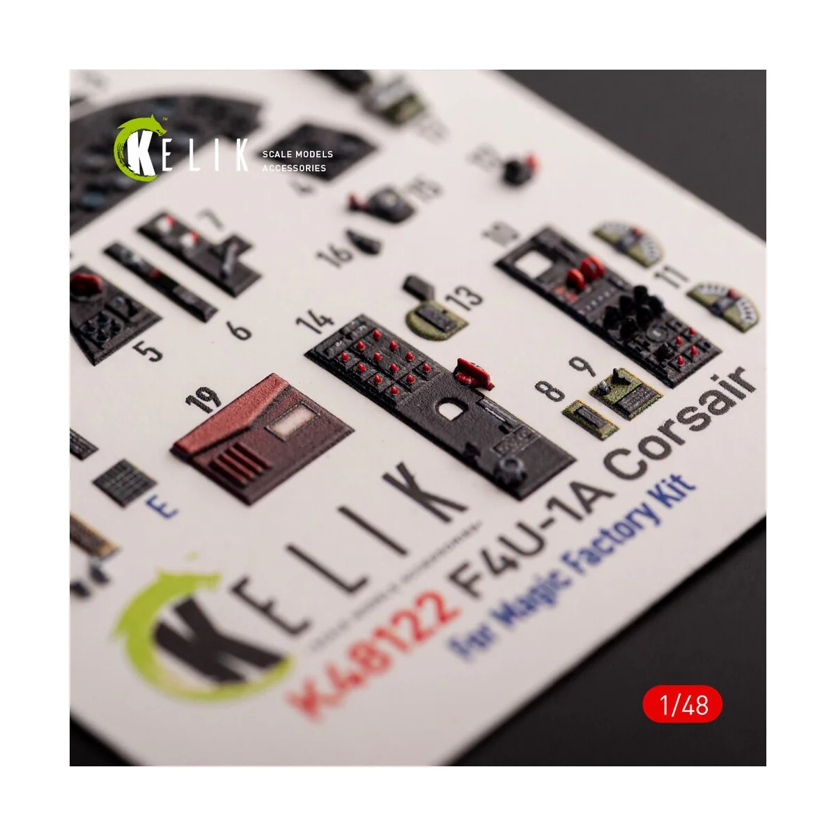 F4U-1A Corsair - interior 3D decals for Magic Factory kit, 1/48 - K...