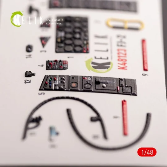 FJ-2 - interior 3D decals for Italeri kit, 1/48 - Kelik K48123