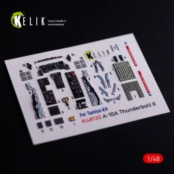 A-10A - interior 3D decals for Tamiya kit, 1/48 - Kelik K48132