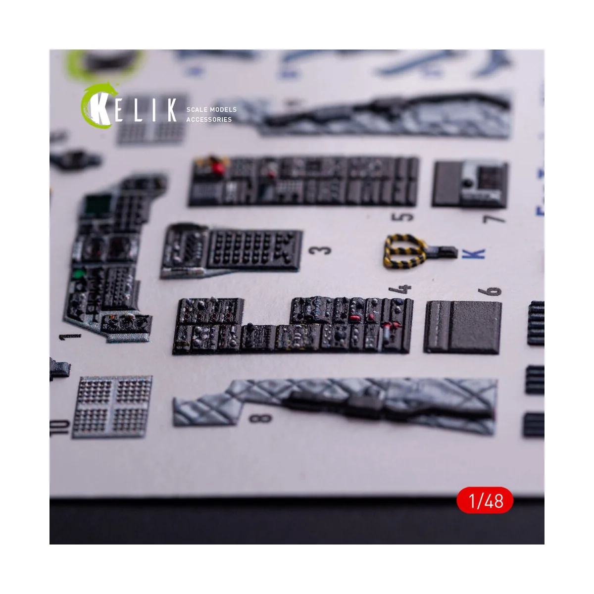 A-10A - interior 3D decals for Tamiya kit, 1/48 - Kelik K48132