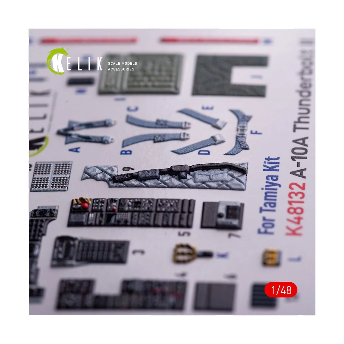A-10A - interior 3D decals for Tamiya kit, 1/48 - Kelik K48132