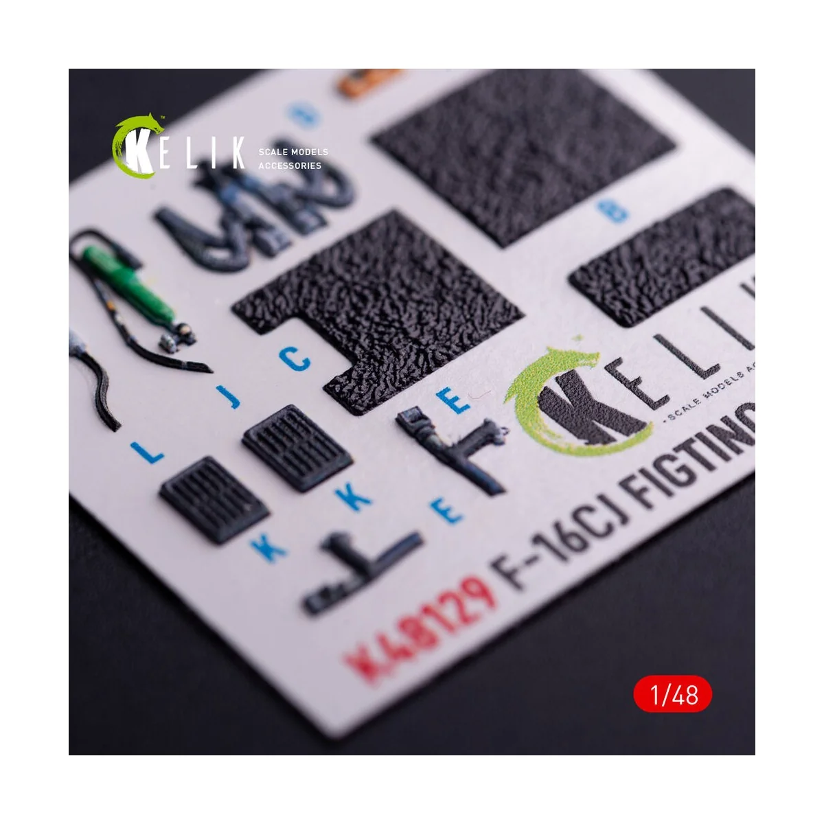 F-16CJ - interior 3D decals for Hasegawa kit, 1/48 - Kelik K48129