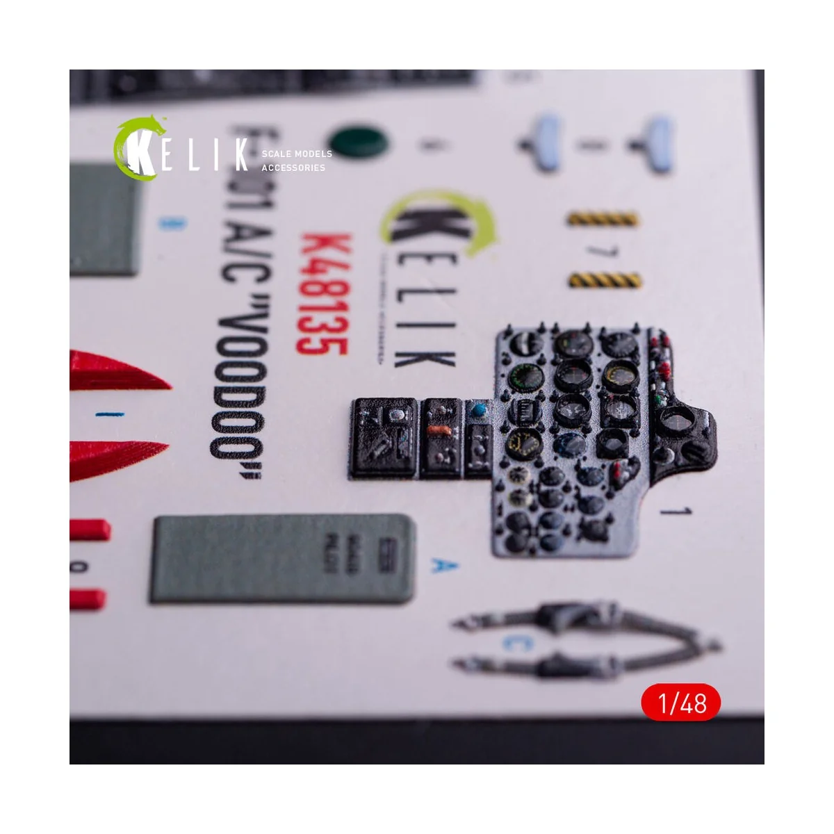 F-101A/C VooDoo - interior 3D decals for Zimi Model/KittyHawk kit, ...