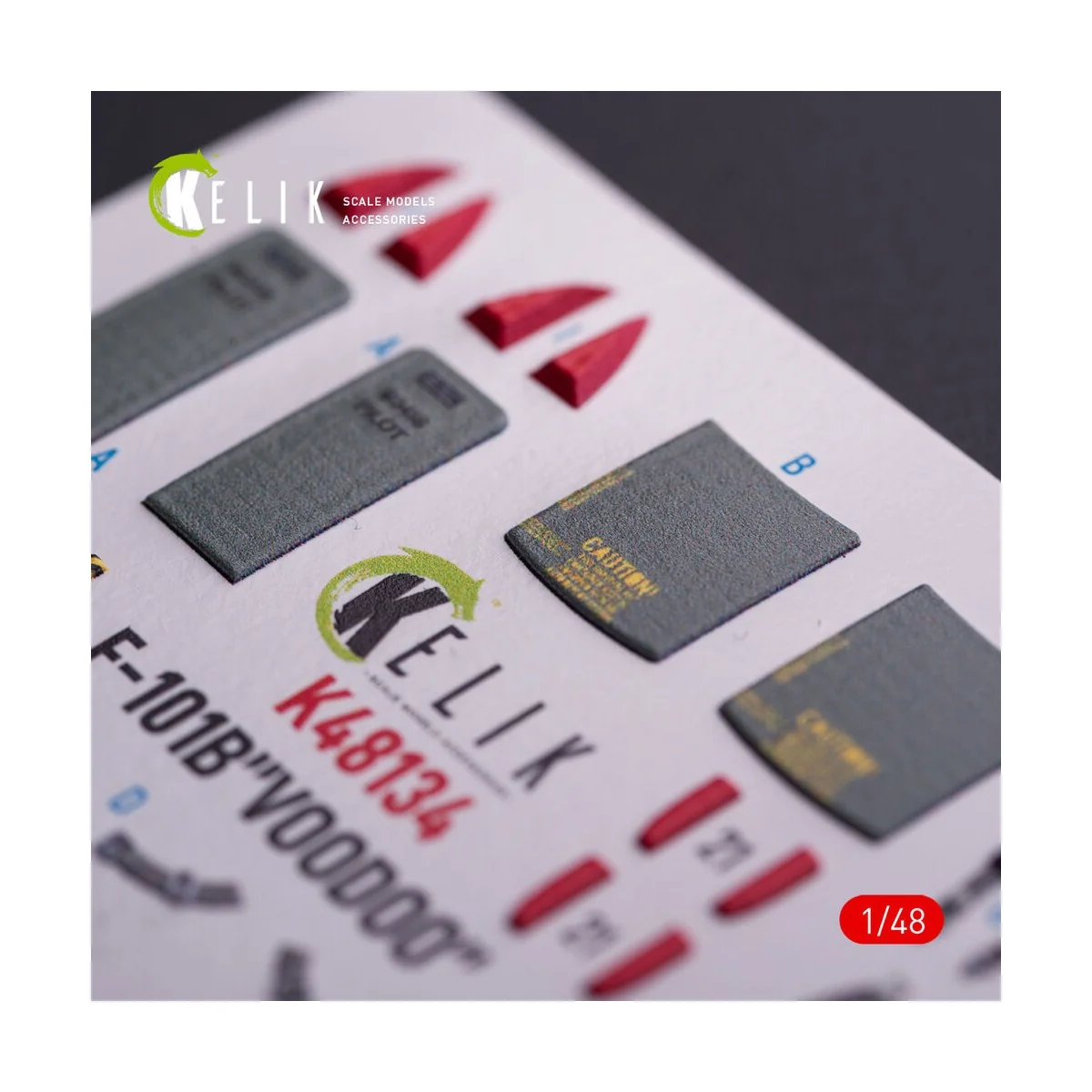 F-101B VooDoo - interior 3D decals for Zimi Model/KittyHawk kit, 1/...