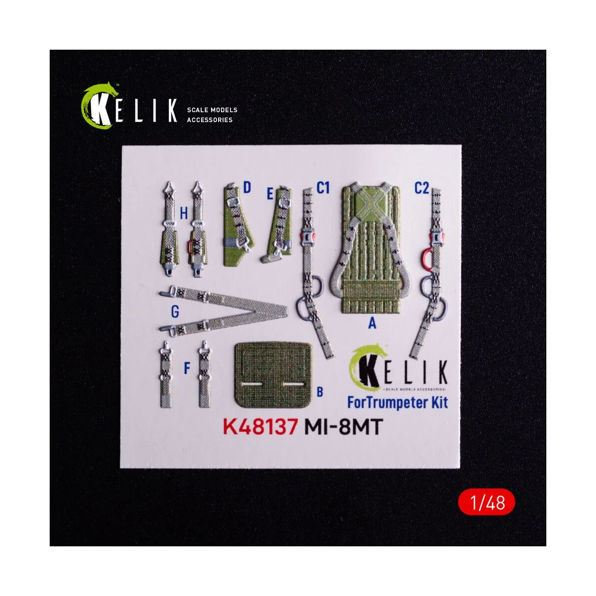 Mi-8MT - interior 3D decals for Trumpeter kit, 1/48 - Kelik K48137