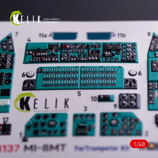 Mi-8MT - interior 3D decals for Trumpeter kit, 1/48 - Kelik K48137