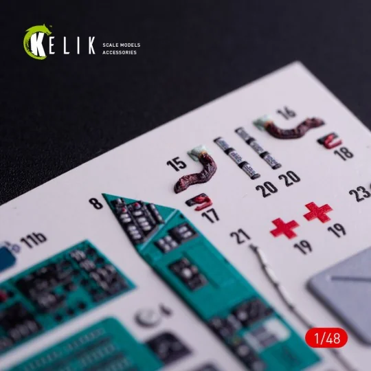 Mi-8MT - interior 3D decals for Trumpeter kit, 1/48 - Kelik K48137