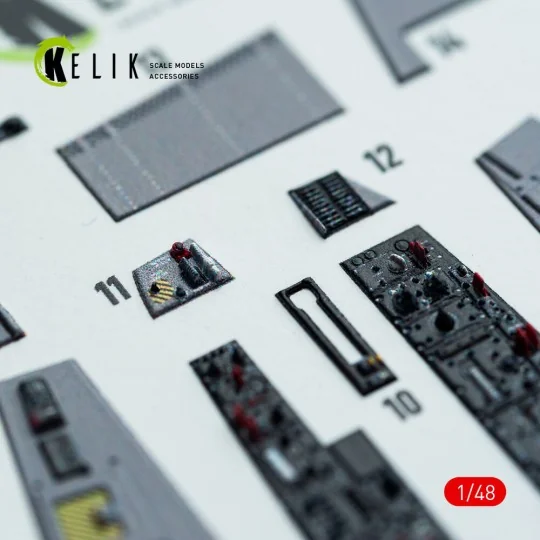 F-106A Delta Dart - interior 3D decals for Trumpeter kit, 1/48 - Ke...