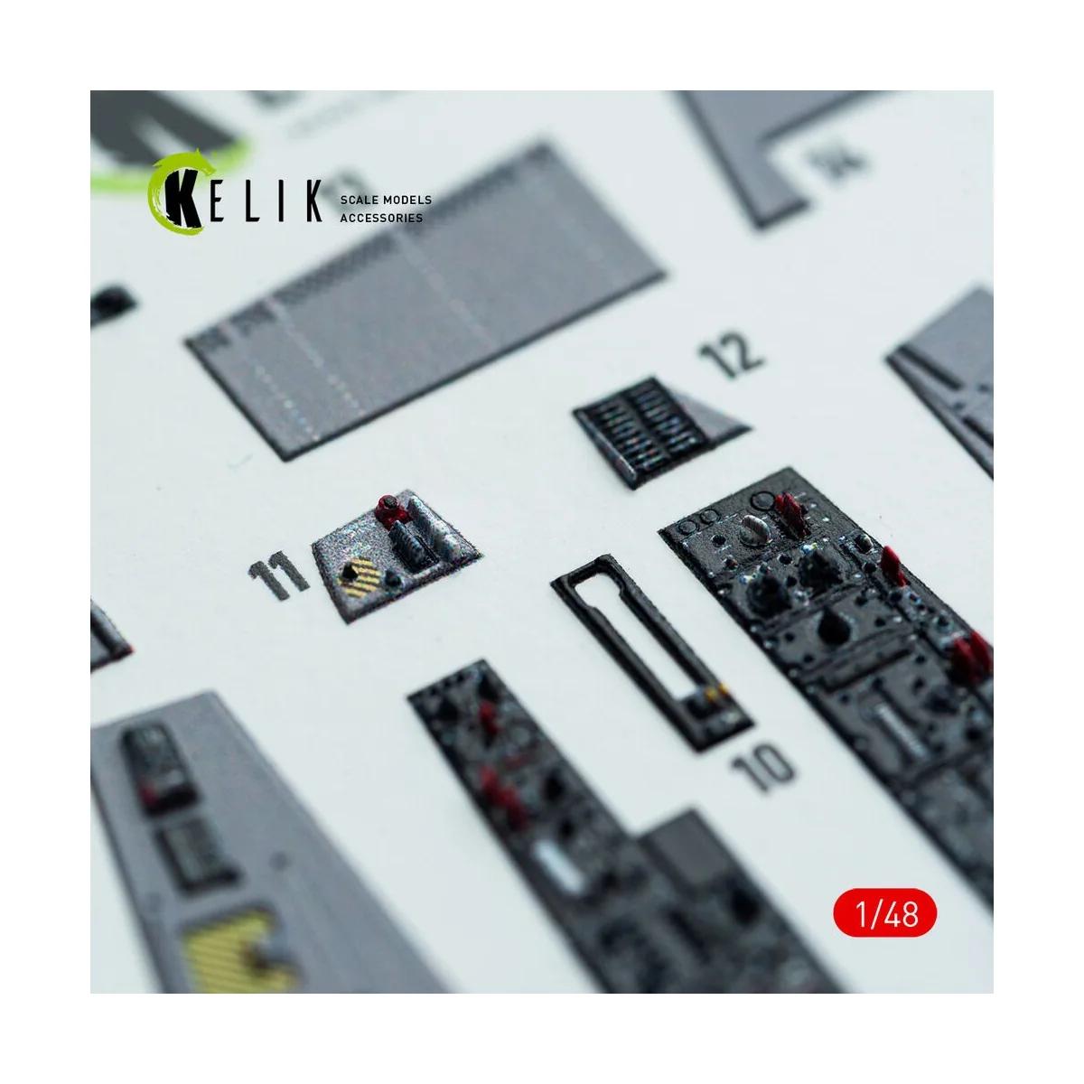 F-106A Delta Dart - interior 3D decals for Trumpeter kit, 1/48 - Ke...