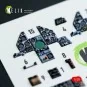 Harrier GR1/GR3 interior 3D decals for Kinetic kit, 1/48 - Kelik K4...
