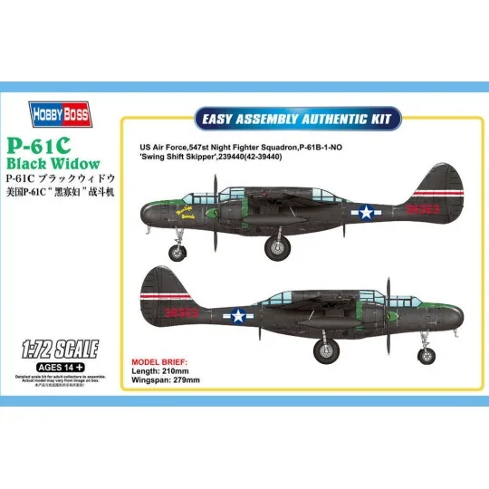 US P-61C Black Widow, 1/72 - Hobby Boss 87263 US P-61C Black Widow, 1/72 - Hobby Boss 87263