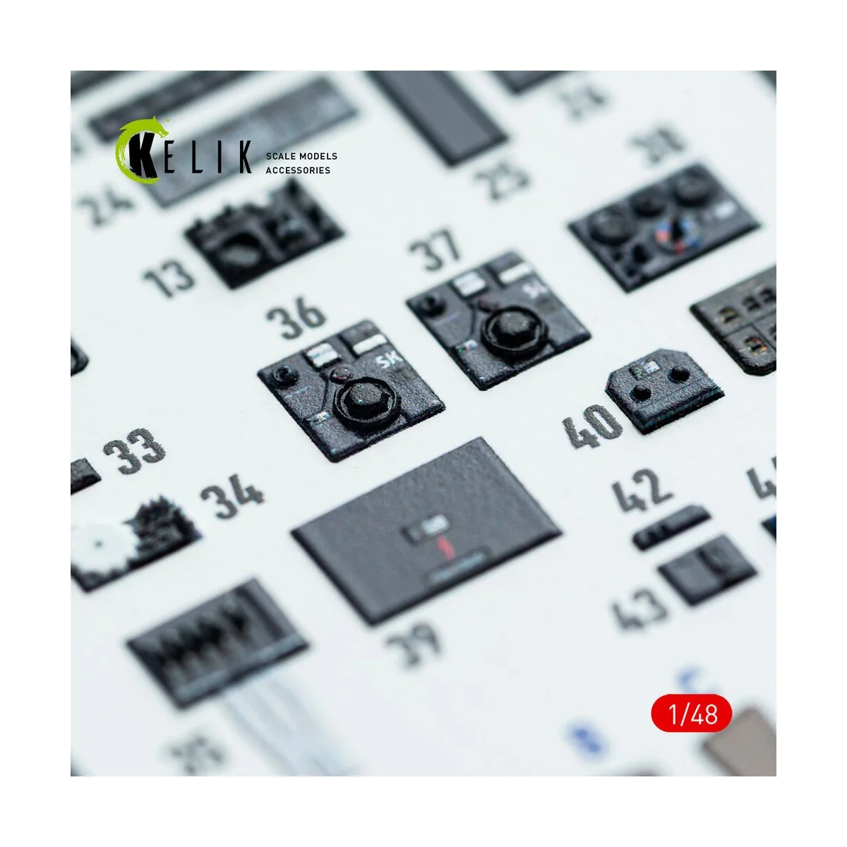 Do-217 K/M - interior 3D decals for ICM kit, 1/48 - Kelik K48142