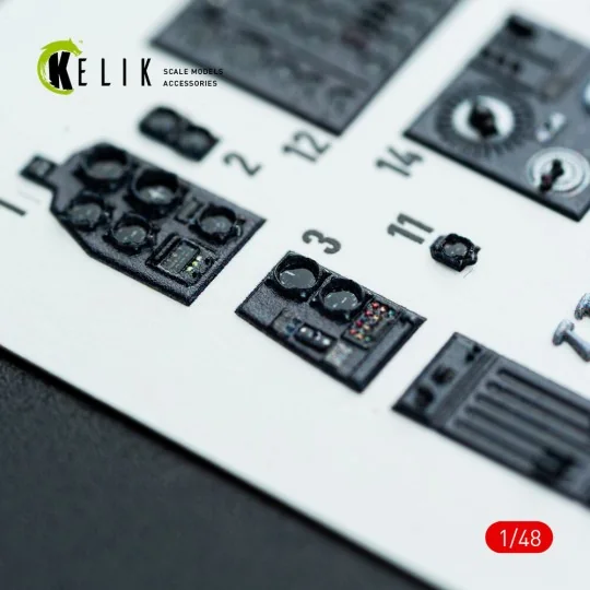Do-217 K/M - interior 3D decals for ICM kit, 1/48 - Kelik K48142