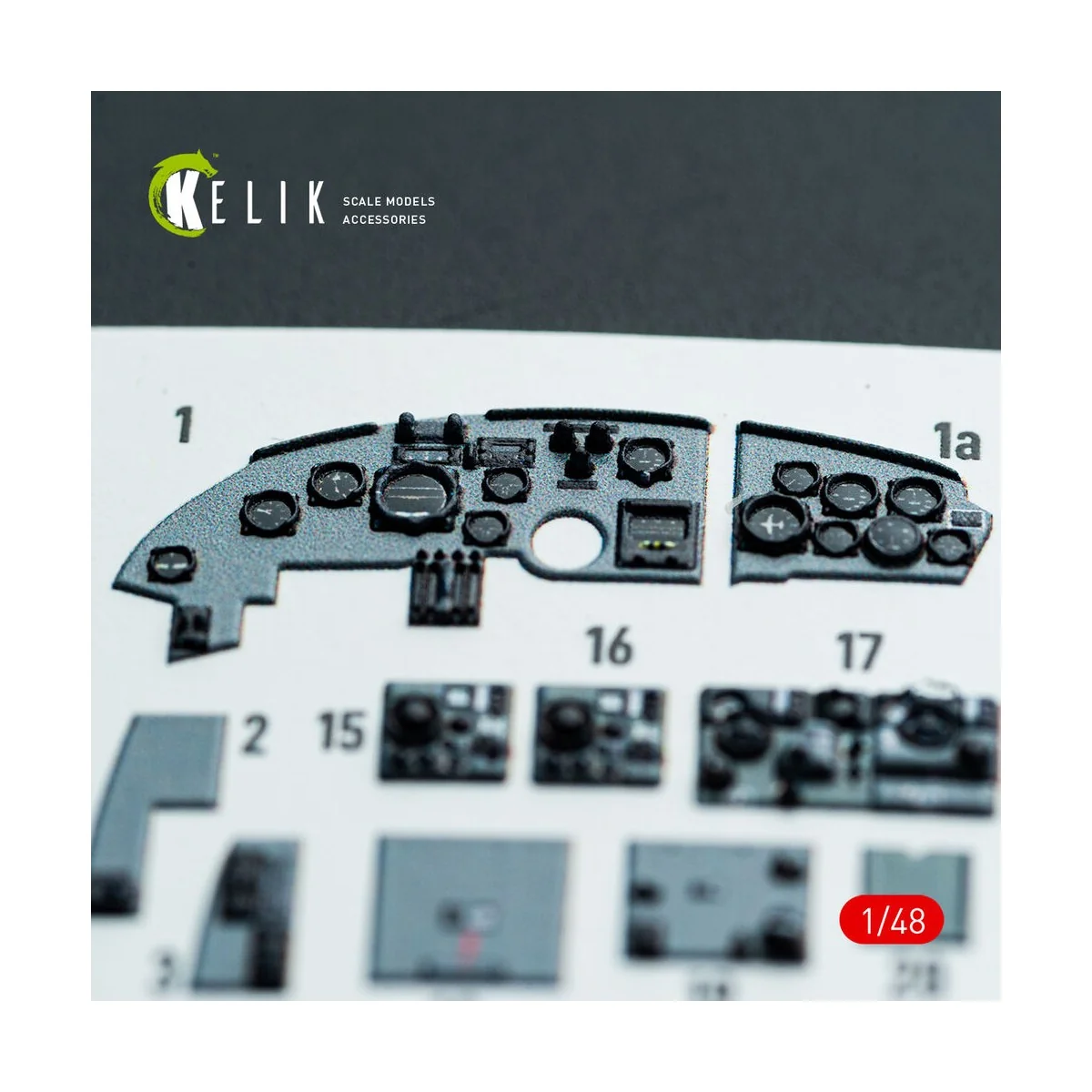 Do-217 N/J - interior 3D decals for ICM kit, 1/48 - Kelik K48143