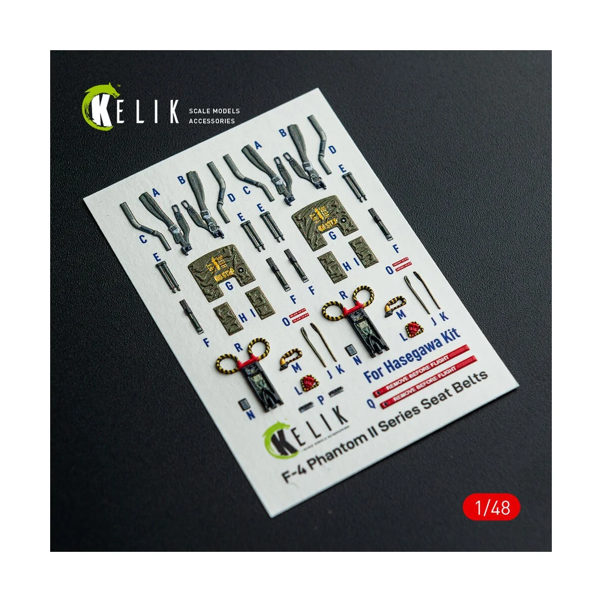 F-4E - interior 3D decals for Hasegawa kit, 1/48 - Kelik K48148