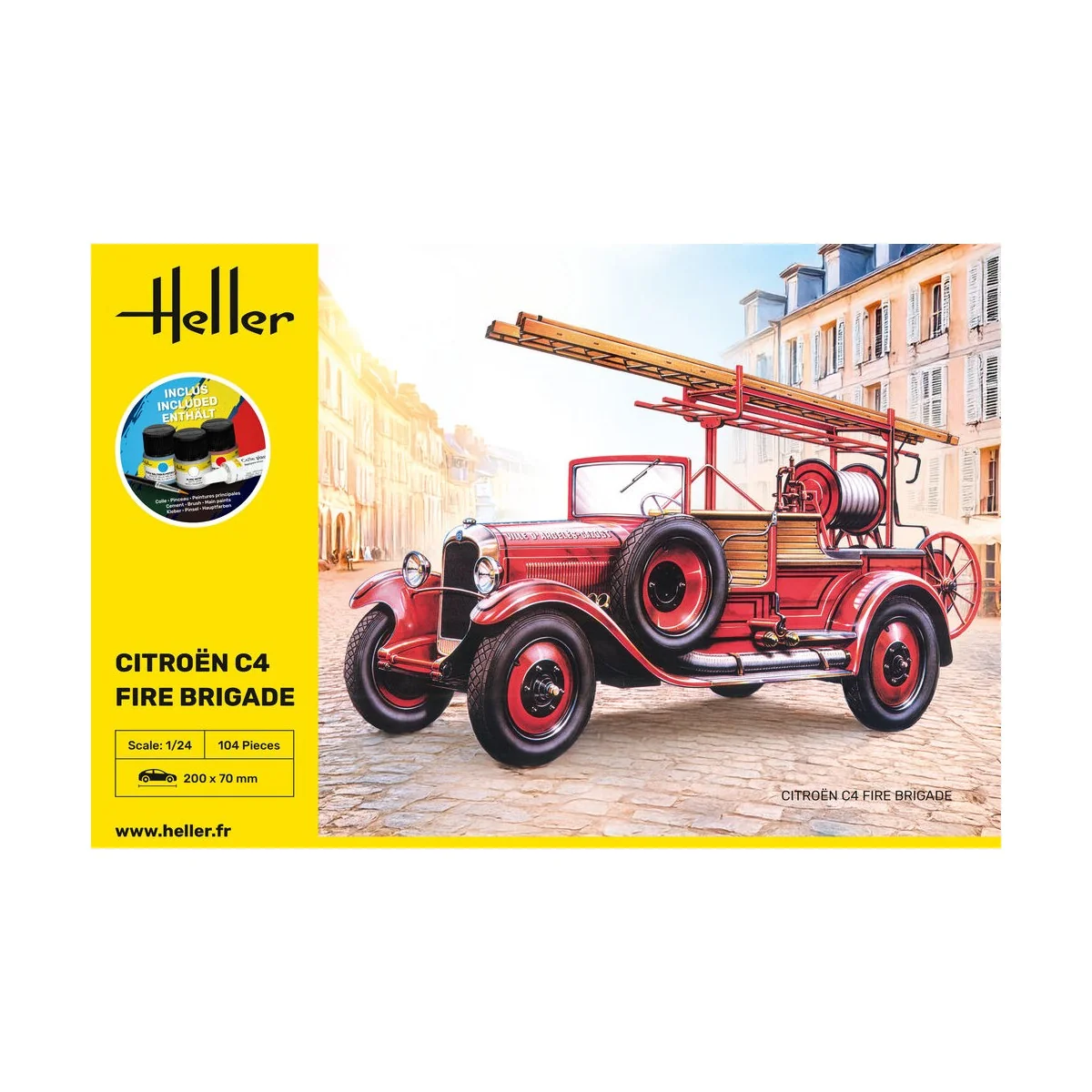 STARTER KIT Citroen C4 Fire Brigade, 1/24 - Heller 56733