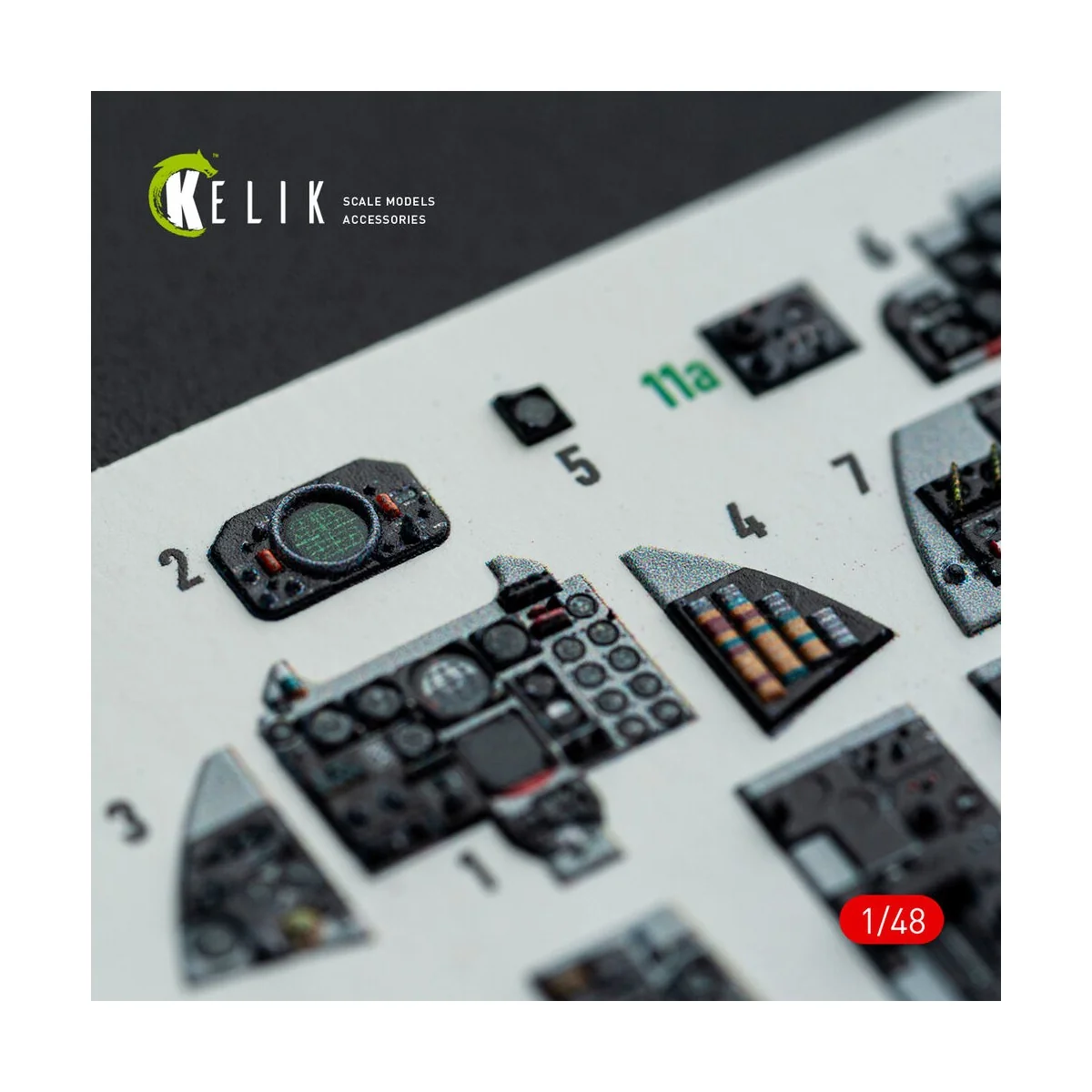 F-4E - interior 3D decals for Hasegawa kit, 1/48 - Kelik K48148