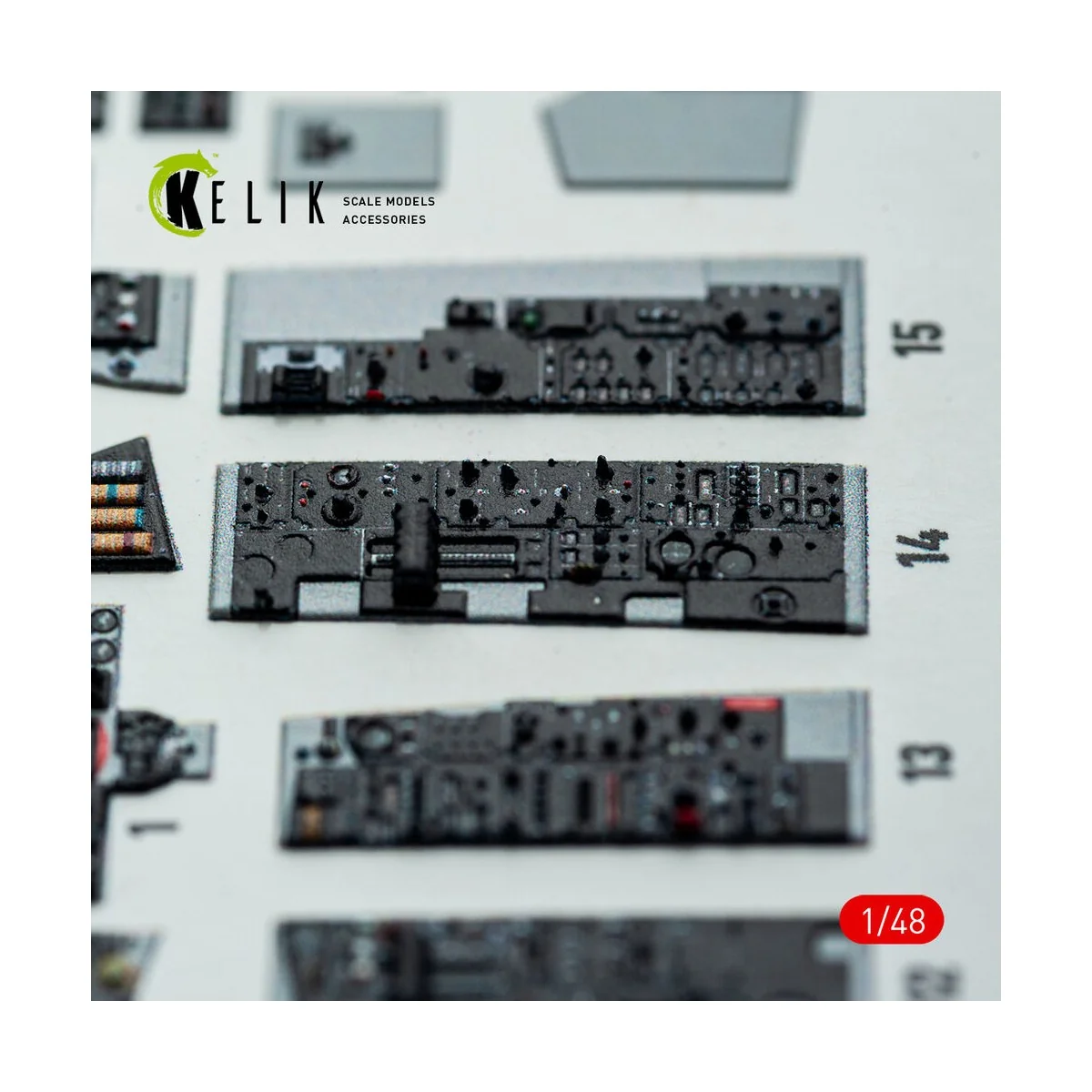 F-4E - interior 3D decals for Hasegawa kit, 1/48 - Kelik K48148