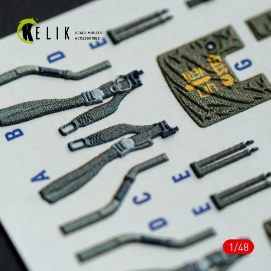 F-4E - interior 3D decals for Hasegawa kit, 1/48 - Kelik K48148