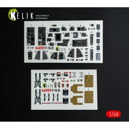 F-14D - interior 3D decals for GWH kit, 1/48 - Kelik K48159
