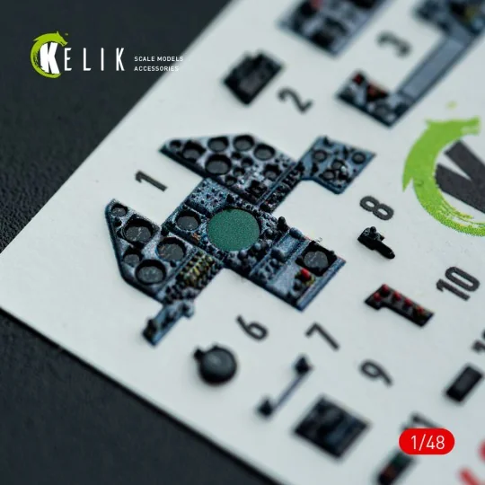 HARRIER GR3 - interior 3D decals for Kinetic kit, 1/48 - Kelik K48151